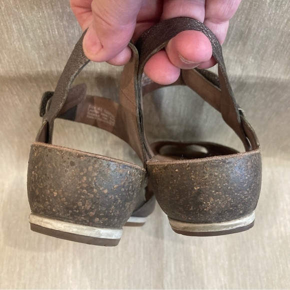 DANSKO Sz 40 Marcy Pewter Comfort Insole Velcro Closure Sling Back Sandals - Picture 6 of 10